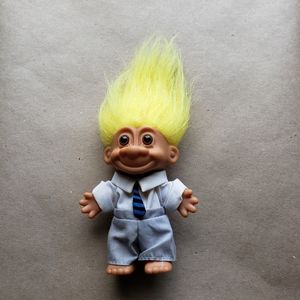 Businessman Troll doll in a tiny tie!